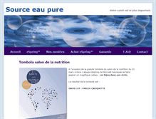 Tablet Screenshot of filtration-eau.fr